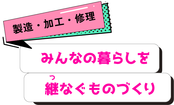 みんなの暮らしを継なぐものづくり